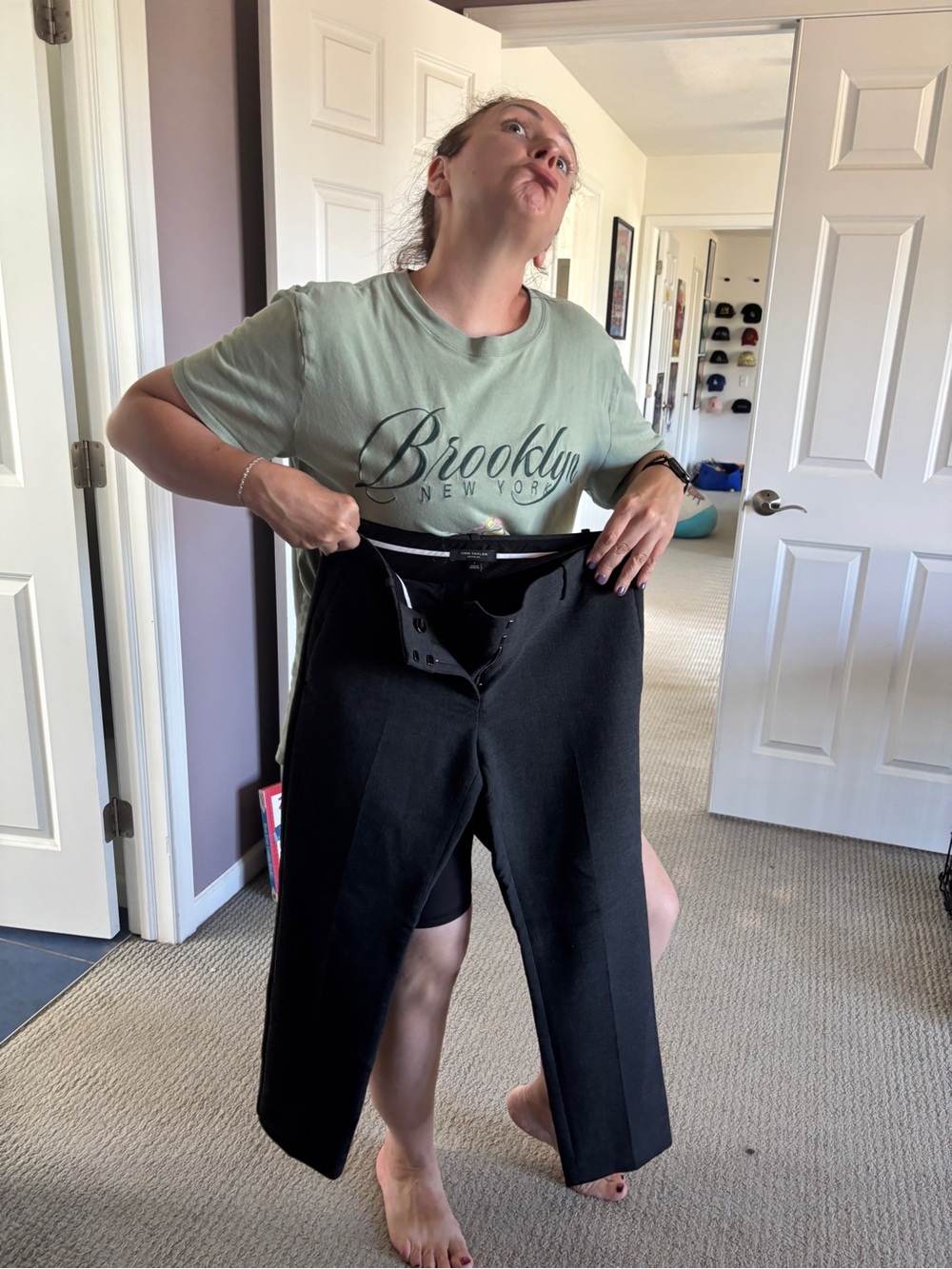Ann Taylor Black Devin Fit Trousers